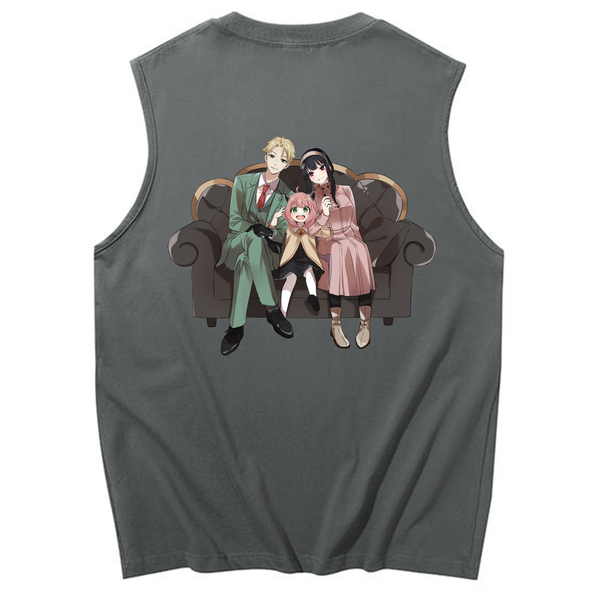 （画像用） SPY×FAMILY间谍家家酒 コットン100％タンクトップ（背面プリント）
